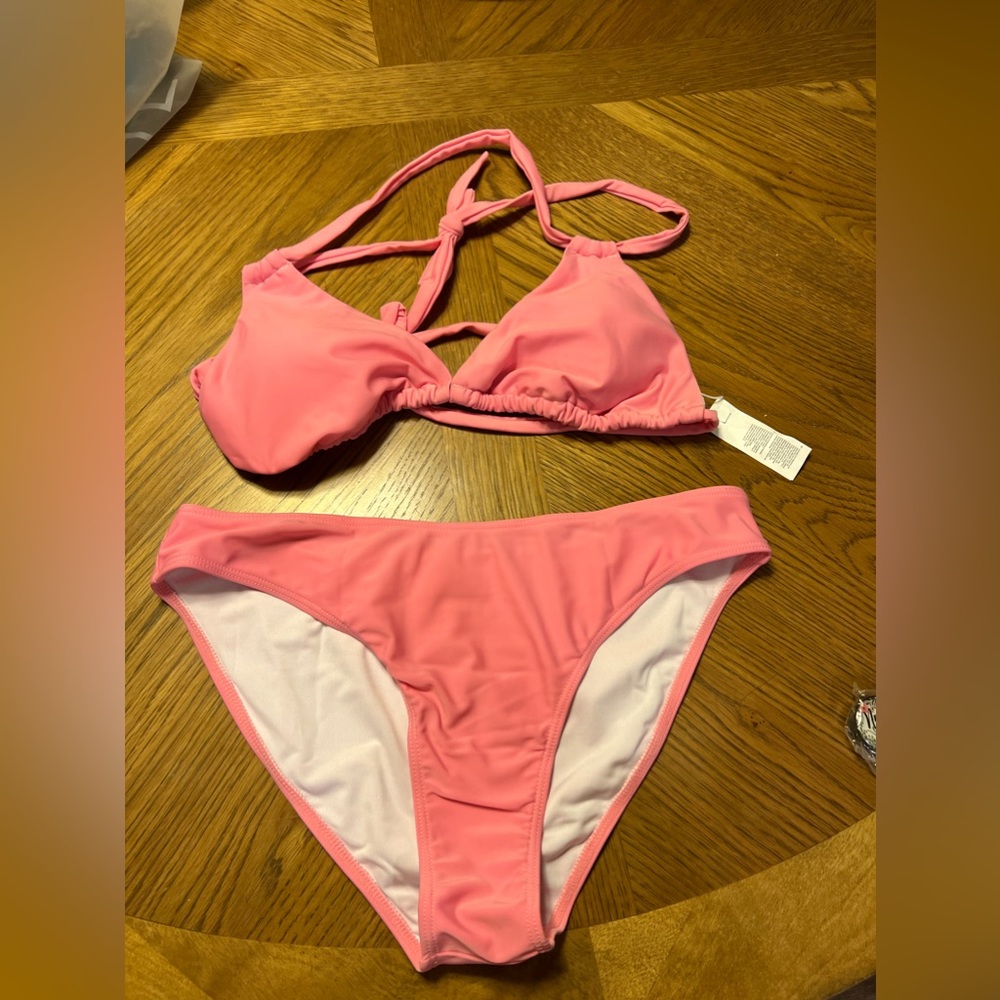 Pink two piece